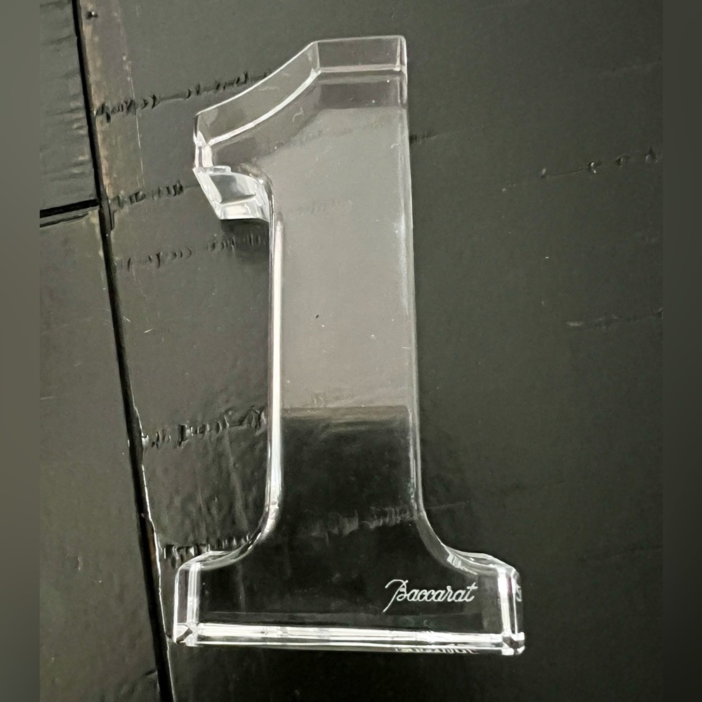 Baccarat Solid Crystal 1 Paper Weight.